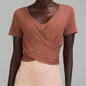 Lululemon modal blend yoga shirt shirt sleeve